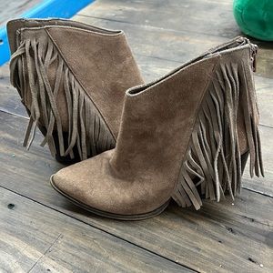 Fringe booties